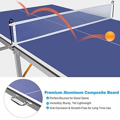 Indoor Table Tennis Ping Pong Table Foldable With 2 Paddles And 3 Balls  Outdoor