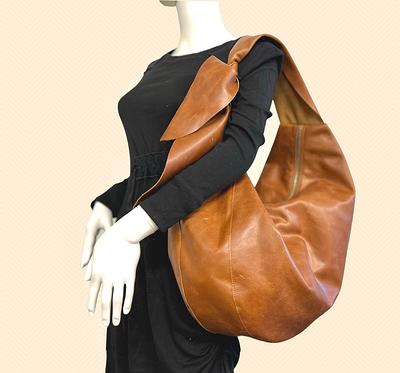 Large Suede Hobo Bag Soft Leather Bag Slouchy Leather Bag 