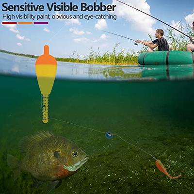 THKFISH EVA Slip Bobbers Fishing Floats and Bobbers Spring Oval Slip Floats  for Crappie Catfish Panfish Walleyes Fishing