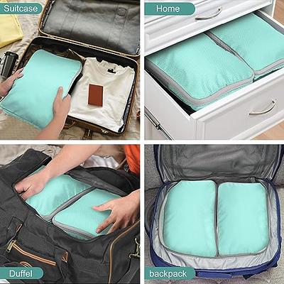 YYDSLEE Compression Packing Cubes for Travel Carry on Suitcase Organizer  Bags 7set Expandable Travel bags Organizer for Luggage Compression Bags  Travel Essentials + Shoe Bag, Laundry Bag(Lake Blue) - Yahoo Shopping