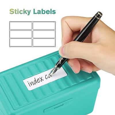 3x5 Index Card Holder with Ruled Index Cards 100 Count, Index Card  Organizer Case, Flashcards Study Cards File Box, Clear Plastic Index Card  Storage