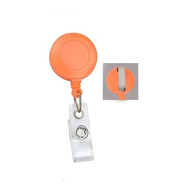 5 Pack - Neon Orange Badge Reels Free Ship Belt Clip Retractable Id Holders  1 1/4 Round Blank Diy Bling Decorations Crafting Supplies - Yahoo Shopping