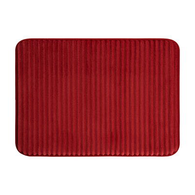 Mainstays Performance Ribbed Quick Dry Foam Bath Mat, 17 X 24