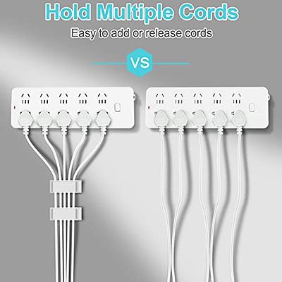 Under Desk Cable Management Clips, Wire Organizer Clips for PC Network Cable  Mamagement, Large Adhesive Cable Clips Wire Holders (Computer, TV,  Ethernet, Electric Wires), White, 20 PCS 