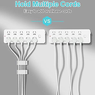 50pcs Cable Management Clips, Large Clips For Under Desk Wire