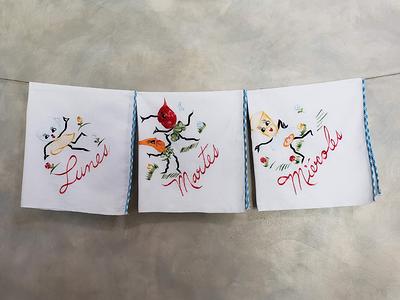 3pc Set Farmhouse Kitchen Towels, Country Kitchen Welcome Dish Towels, YOU  PICK