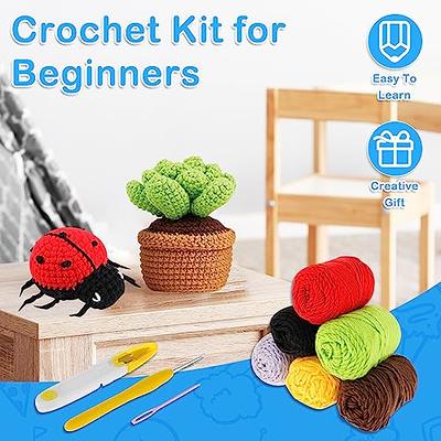 Beginners Crochet Kit, Amigurumi Crocheting Animals Kits w Step-by-Step  Video Tutorials, Crochet Starter Kit Knitting Starter Pack for Adults