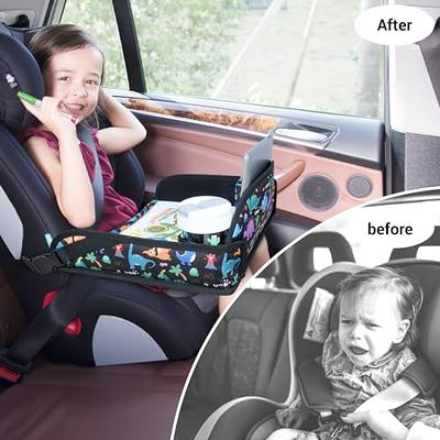 PILLANI Kids Travel Tray for Car - Car Seat Tray for Kids Travel, Car Trays  for Kids