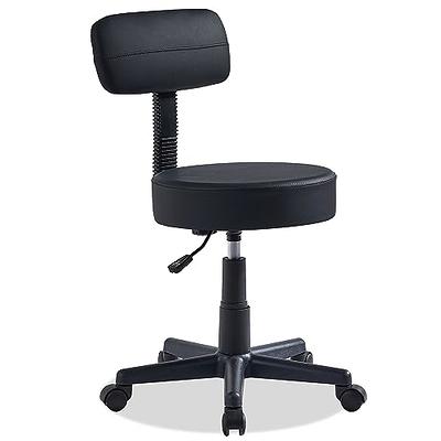 VECELO Home Office Desk Chair with Backrest for Garage Shop Workbench