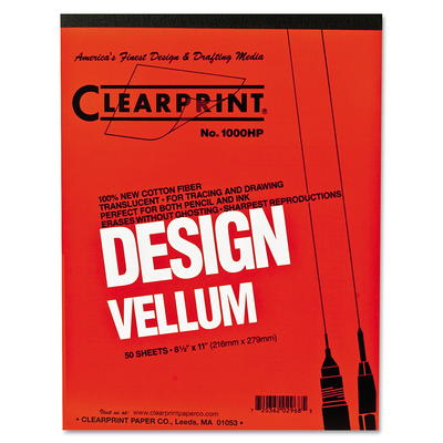 Clearprint Design, Tracing and Sketch Pad, Unprinted, 8.5 x 11 - Yahoo  Shopping