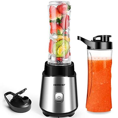 Portable Blender, Mini Personal Blender Bottle for shakes and  smoothies，with USB Rechargeable On The Go Mixer Electric Blender Cup for  Fruit Juice