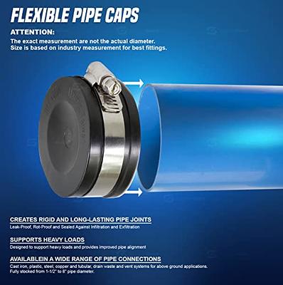 Fernco 6-in. Pipe Cap - Qwik Cap - Pipe Fittings 