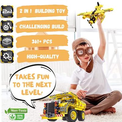 STEM Building Toy for Boys 8-12 Build a Dump Truck or Airplane 2 in 1  Construction Engineering Kit (361 Pcs) Educational STEM Toy Set for Kids  Popular Gift for Boys Ages 6-12 + Years Old - Yahoo Shopping