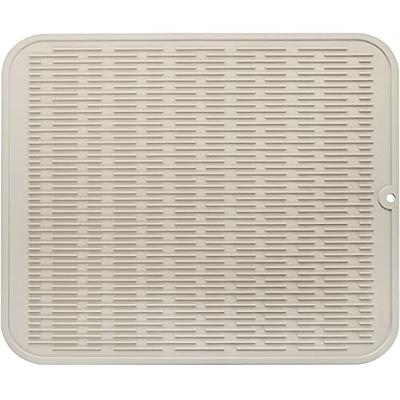 MicoYang Silicone Dish Drying Mat for Multiple Usage,Easy  clean,Eco-friendly,Heat-resistant Silicone Mat for Kitchen Counter or  Sink,Refrigerator or