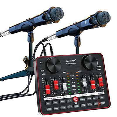 Gaming Microphone, TECURS USB Microphone Kit for Computer, Podcast Mic Black