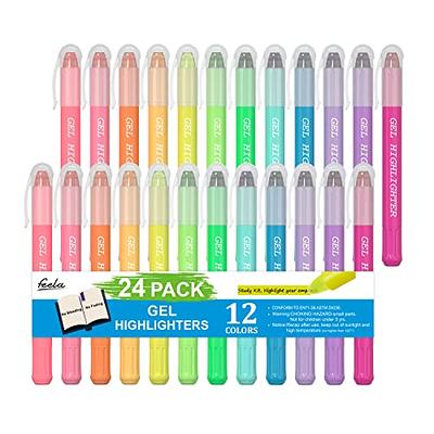 6/12/24 Pcs Highlighters No Bleed Pens for School and Office Aesthetic  Highlighters Quick-Dry Perfect for Bible Study Journaling - AliExpress