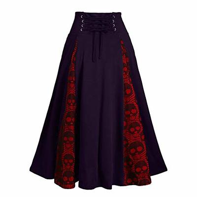 Deals of The Day Clearance Prime Women's Punk Gothic Skirt