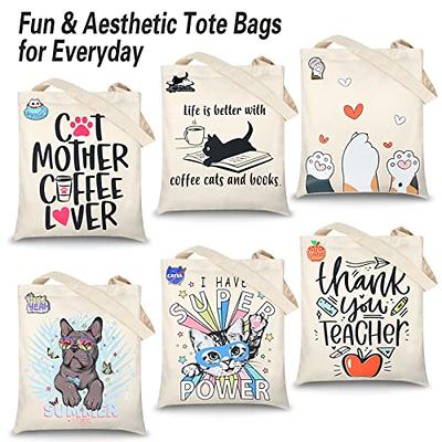 Cat Tote Bag / Shopper Bag Cat Lover Gift Aesthetic Bag 