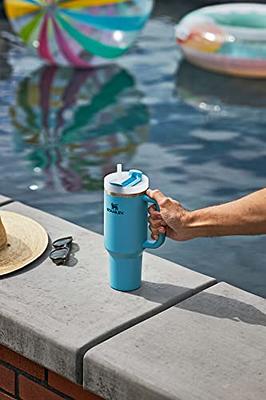 Stanley Quencher H2.0 FlowState Stainless Steel Vacuum Insulated Tumbler  with Lid and Straw for Water, Iced Tea or Coffee, Smoothie and More, Pool, 40  oz - Yahoo Shopping