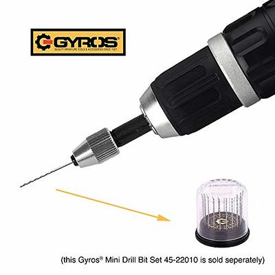 GYROS Keyless Mini Adapter Chuck, ¼ Inch Hex Shank, Small Drill