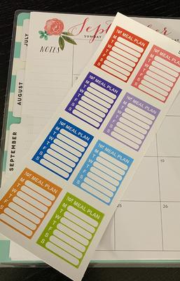 Dinner, Planner Stickers, Erin Condren