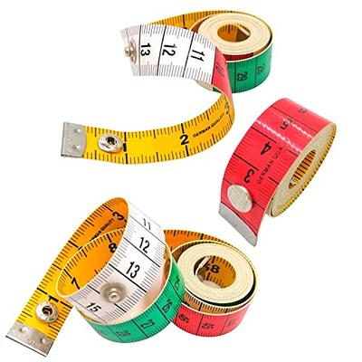 Measuring Tape 1.5M/60 Retractable Tailors Tape Measure with Key Chain,  Yellow