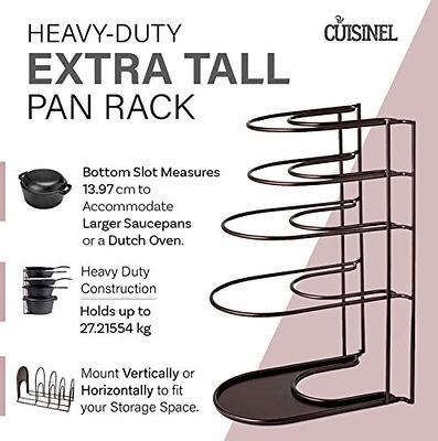 Cuisinel Heavy Duty Pan Organizer - Extra Large 5 Tier Rack