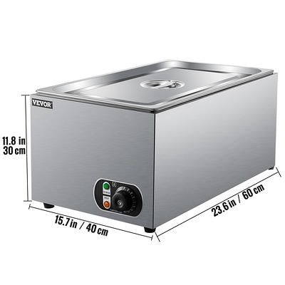 1200w Commercial Food Warmer With Dual 7l Pots Countertop