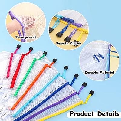 Mesh Zipper Pouch 30PCS Waterproof Zipper Bags 8 Sizes 8 Colors Plastic  Document Pouch for Organizing School Supplies, Office Appliances, Home  Organize and Travel Storage - Yahoo Shopping