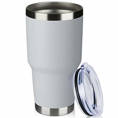 Insulated Skinny Stainless-Steel Tumbler - 18oz Coffee Tumbler with Flip-Top Lid - Travel Coffee Mug 100% Leakproof Lids - Slim Vacuum-Insulated