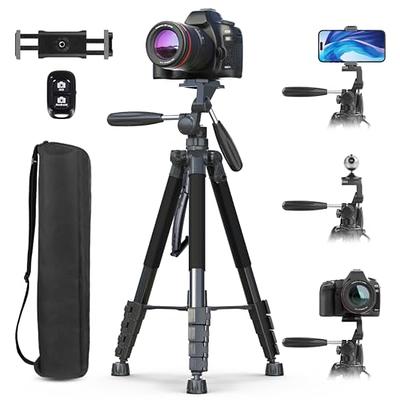 Lusweimi 60-Inch Tripod for ipad iPhone, Camera Tripod for Phone with 2 in  1 Tripod Mount Holder for Cell Phone/Tablet/Webcam/Gopro, Tripod with Carry  Bag and Wireless Remote for Photography/Video - Yahoo Shopping