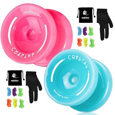  MAGICYOYO Pack 2 Responsive Yoyos For Kids Beginners, Pro  Yoyo 2 Pack, Dual Funtion Trick Yoyo V3 + Cystal Yoyo K2