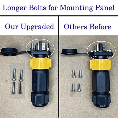 Trolling Motor Plug Receptacle Set Waterproof Marine Connector Self Lock  12V 24V