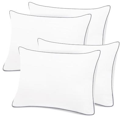 HomeMate Bed Pillows for Sleeping-Queen Size(20''x28'') Set of 4 Pillows  Allergy Friendly Microfiber Shell Fluffy Down Alternative Filling Pillow  Suitable Back Stomach or Side Sleepers,White - Yahoo Shopping