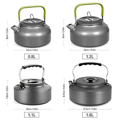 Camping Boil Water Kettle Aluminum Alloy Water Kettle Picnic Tableware  (0.8L)