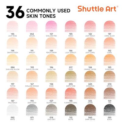 Shuttle Art 36 Skin Tone Colored Pencils, Colored Pencils for Adult Coloring,  Soft Core Color Pencils, Coloring Pencils for Adults Kids Artists Beginners  Drawing Coloring Sketching - Yahoo Shopping