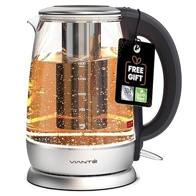 OVENTE 27 Ounce Reusable Loose Leaf Tea Infuser Well Matched with Glass Tea  Kettle KG612S, Portable