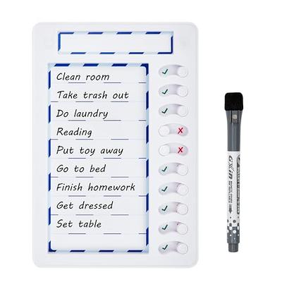 3 Pcs to Do List Checklist Board, BetterJonny Chore Chart for Adults Daily  Schedule for Kids Chore Chart Memo Checklist Board Detachable Reusable