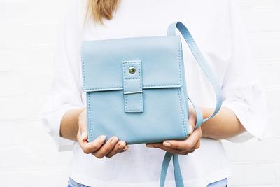 Small Crossbody Purse Light Blue Bag Vegan Leather Phone Handbag Blue -  Yahoo Shopping