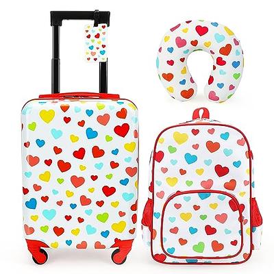 Kids Luggage Suitcase, Set Suitcases Wheels, Trolley Luggage Bag