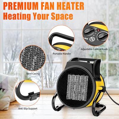 VIVOSUN Space Heater, 1500W Portable PTC Electric Heater with Adjustable  Thermostat, Overheat Protection 