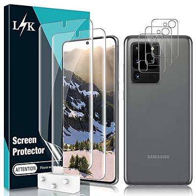  amFilm [2+2 Pack Compatible with Samsung Galaxy S23 Ultra  Screen Protector n Camera Lens Protector 5G 6.8, Fingerprint ID  Compatible, with Easy Installation Tool, HD Clear, TPU Film Full Coverage 