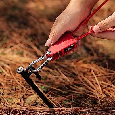 Njuxuio Portable Adjustable Fix Camping Rope, Portable Adjustable Fix Tent  High Strength Fast Release Pulley Camping Rope for Tent Tarp, Canopy  Shelter, Climbing (Black,1/4 inch, 16.4ft) - Yahoo Shopping