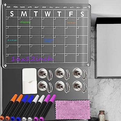  Cacolor Acrylic Magnetic Calendar Dry Erase Board for