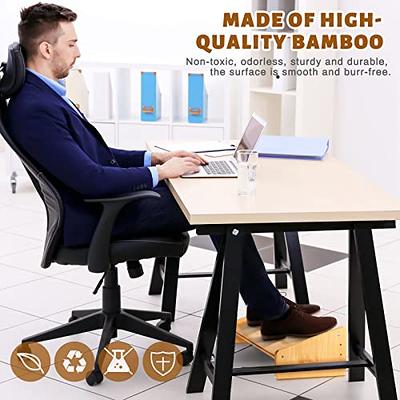 Foot Rest, Adjustable Height Foot Rest for Under Desk at Work, Ergonomic  Foot Stool Under Desk for office, Under Desk Footrest with Large Roller