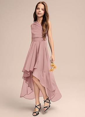 dusty rose junior bridesmaid dresses