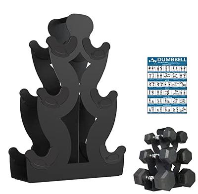 Ltmate 3- Tier Yoga Mat Home Gym Storage Rack, Black