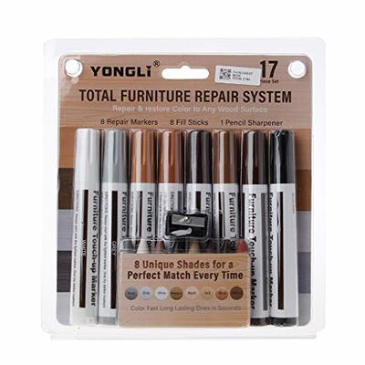 Jushifu New Upgrade Furniture Touch-up Markers, 33 Colors Wood Scratch  Repair Kit, Wood Repair Markers for Stains, Scratches, Wood Floors, Tables