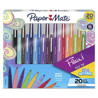 Paper Mate Flair Felt Tip Pens, Medium Point (0.7mm), Assorted Colors, 14  Count - Yahoo Shopping