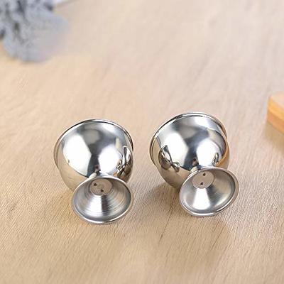 Egg Cup Holder for Soft Boiled Eggs Stainless Steel Egg Tray Kitchen Tool